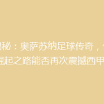 《揭秘：奥萨苏纳足球传奇，他们的崛起之路能否再次震撼西甲？》